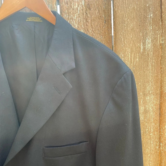 J Ferrar Black Men’s Blazer Sport Coat Business Attire 44L - Picture 1 of 11